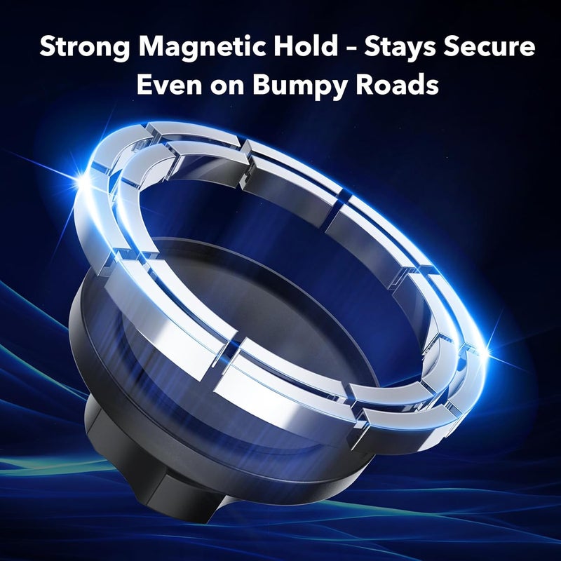 iGoevo 1-Inch B Size Ball Magnetic Phone Mount – Compatible with RAM Bases, Strong Magnet Car Holder for MagSafe and Metal Plate Phones, Dashboard Installation - Image 3